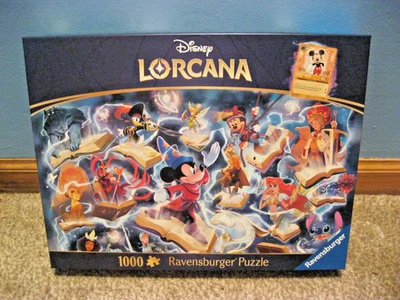 RAVENSBURGER 1000 PC PUZZLE DISNEY LORCANA GLIMMERS OF THE REALM: STEEL IN HAND! - Image 1 of 4