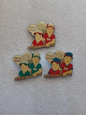 3 prendedores de béisbol de pequeñas ligas JLWS MI-5 Foto 1 de 3