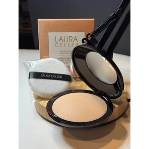 Laura Geller Double Take Baked Versatile Powder Foundation Light 0.9ozNew Boxed - Picture 1 of 9