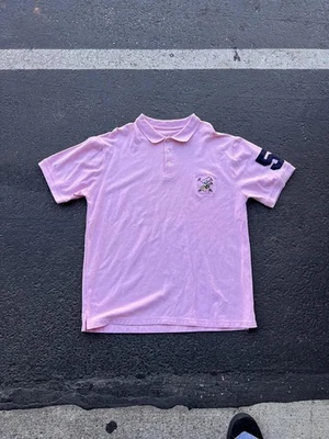 Polo Beverly Hills Club Para Hombres Talla XL Rosa Preppy Y2k Años 2000 De Colección Polo Big Pony Foto 1 de 4