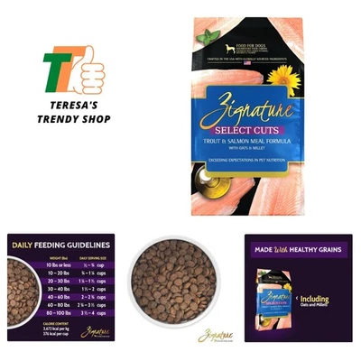 Comida seca para perros Zignature Select Cuts trucha y salmón - Nutrición sin granos de 25 lb Foto 1 de 4