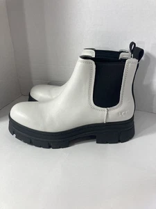 Botas Chelsea impermeables UGG Ashton tacón grueso para mujer talla 10 blancas - Imagen 1 de 13