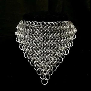 new look in aluminum neck chainmail Anodized aluminum chainmail Butted maille - Picture 1 of 6