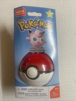 Mega Construx Pokemon Pokeball Evergreen Series Jigglypuff Figure New/Sealed - Image 1 of 4