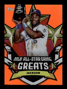 2025 Topps All-Star Game #ASGG-32 Bo Jackson All-Star Game Greats Orange #/25 - Picture 1 of 2