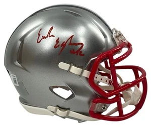 Emeka Egbuka Signed Flash Mini Helmet Beckett BAS Witnessed - Picture 1 of 8