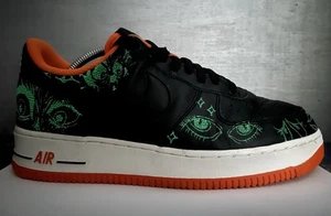 Nike Air Force 1 07 Premium ‘HALLOWEEN GLOW’ (UK Size 8) Black Orange DC8891-001 - Picture 1 of 17
