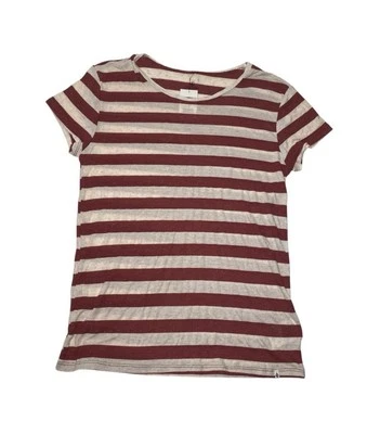 Volcom Women’s “Lived In Ribbed Tee”  Striped Size Medium NWT - Image 1 of 4