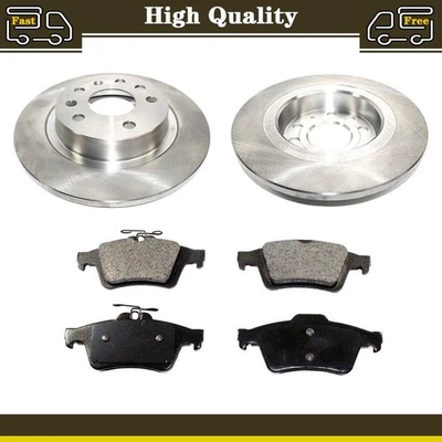 Pastillas y rotores de freno de disco trasero para Saab 9-3 2004 Saab 9-3 2005 Saab 9-3 2003 Foto 1 de 4