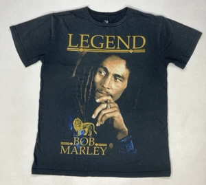 Bob Marley Legend Graphic T-shirt Women Medium Black Short Sleeve Music - Picture 1 of 7
