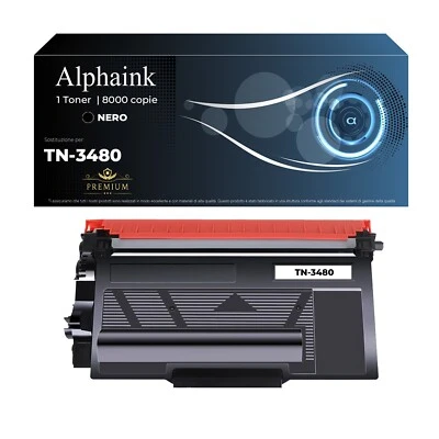 ALPHAINK TONER TN-3480 COMPATIBILE PER BROTHER MFC L5700DN L5700 L6900DW L6800DW L5700DNL