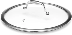 Coperchio in Vetro Temperato Hexclad, 10 Pollici, Progettato per Pentole Ibride Hexclad, Vapore - Foto 1 di 12