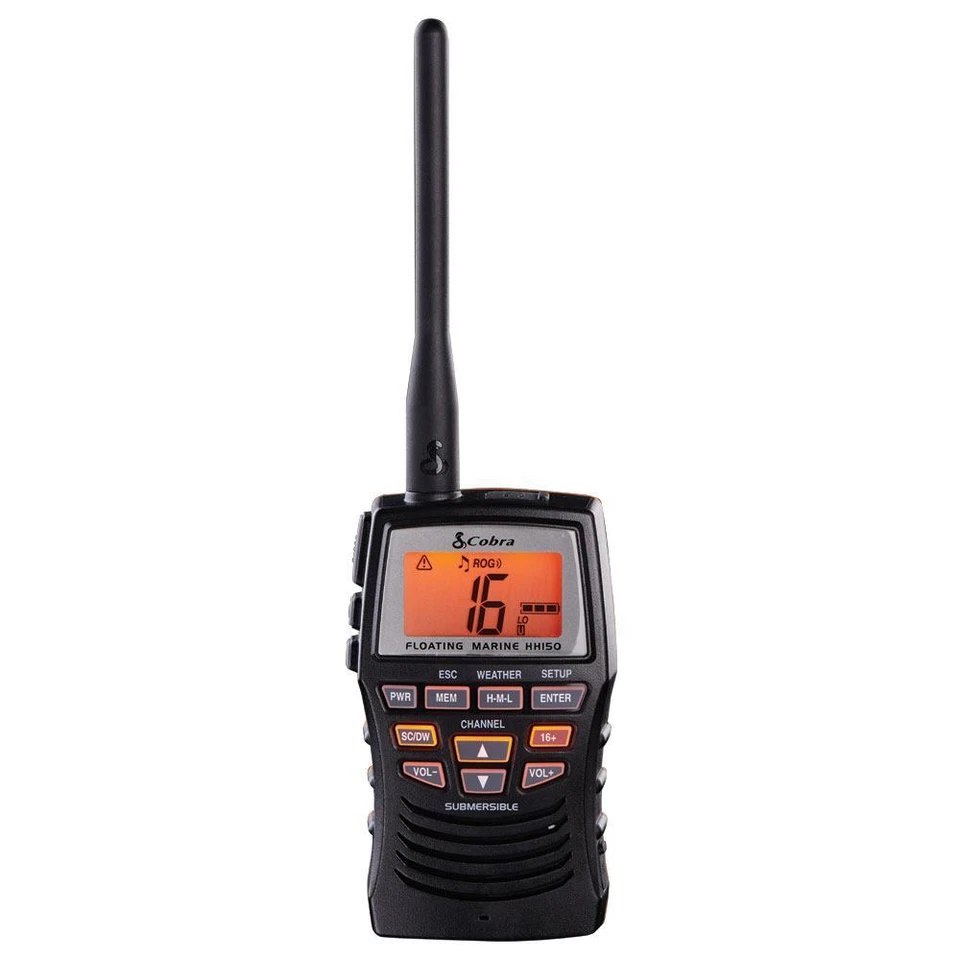 Cobra Marine Hh150flt Handheld Floating VHF Radio