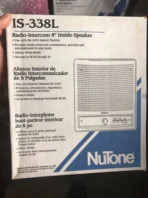 New Biscuit Nutone IS-338L Indoor 8" Intercom Speaker ISA338 for IM3303 IMA3303 - Image 1 of 3