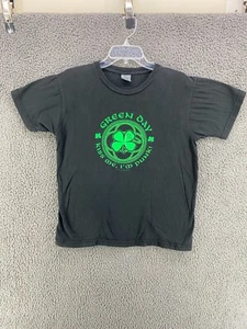 Green Day T Shirt Original 2005 KISS ME I'M PUNK! Medium Black St. Patrick's Day - Picture 1 of 8