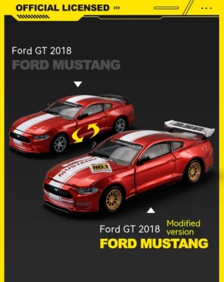 Ford Mustang GT modello auto 11,2 cm scala 1:42 castomizable - Immagine 1 di 4