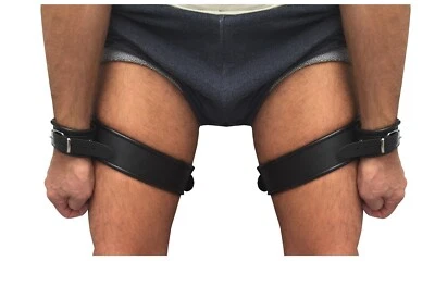 TULA-TOYS Set bondage BDSM manette in pelle manette mani cosce manette nere