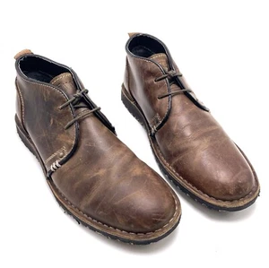 CREVO Zapatos Para Hombre Longport Chukka Bota Talla 8.5 Cuero Envejecido Botines con Cordones - Imagen 1 de 13