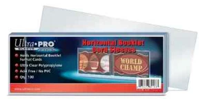 Ultra PRO Horizontal Sleeves 7-1/2" X 2-3/16" for Booklet Cards (100/Pack) - Picture 1 of 1