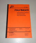 Parts Catalog/spare Parts List Palfinger Cranes G 100 L Stand 01/1993