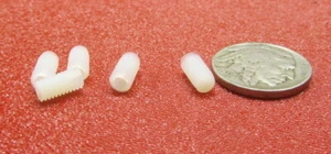 Juego de tornillos de plástico de nailon 66, punta plana, 10-32 x 3/8" de longitud, 200 piezas - Imagen 1 de 7