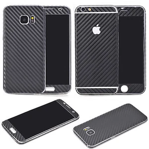 Carbon Folie für Apple iPhone 5 / 5s / SE Handy Schutz Fullcover Skin Schwarz - Bild 1 von 2