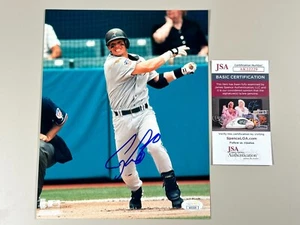 Archivo Fotográfico Firmado por Craig Biggio 8x10 JSA Certificado de Autenticidad de la Corte Houston Astros Guante de Oro ASG WS - Imagen 1 de 4