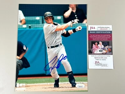 Craig Biggio Signed 8x10 Photo File JSA COA HOF Houston Astros Gold Glove ASG WS - Image 1 of 4