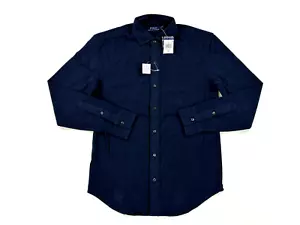 Camisa Polo Ralph Lauren Abotonada Manga Larga - Azul Marino Brezo - Talla: Pequeña - Imagen 1 de 3