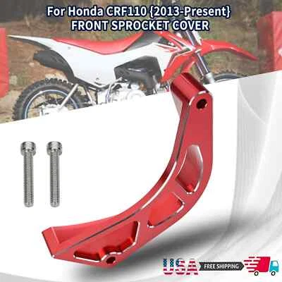 CNC Sprocket Saver Chain Cover Guard Protector For Honda CRF110F 2013-2025 Foto 1 de 4