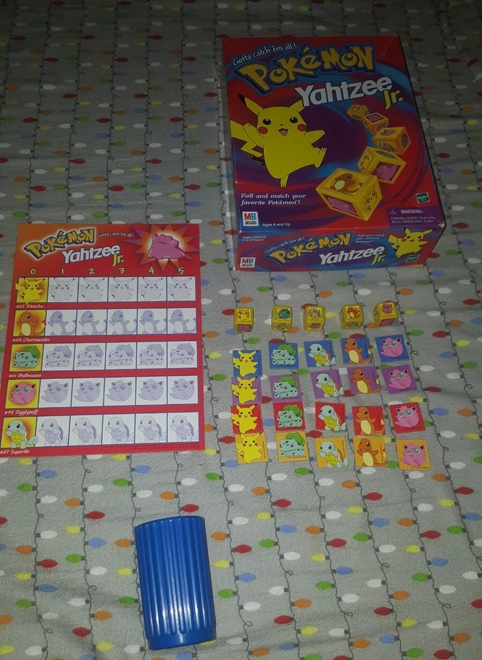 Vintage Pokémon Yahtzee Jr Board Game 1999 Milton Bradley *Read Description* - Image 1 of 1
