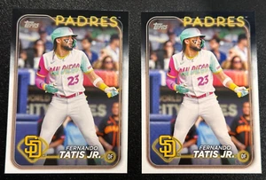 Lot of 2 - 2024 Topps Series 1 - #23 Fernando Tatis Jr. - San Diego Padres - Picture 1 of 6