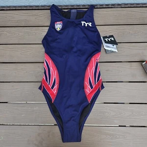 TYR Phoenix Water Polo Women's Breakaway Suit Zipper One Piece Swim Size 34 New - Picture 1 of 5