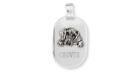 Wire Hair Dachshund Pendant Jewelry Sterling Silver Handmade Dog Pendant WD3-DT
