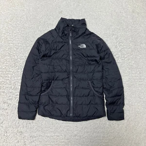 The North Face Jacket Girl Medium Gray 550 Goose Down Puffer Coat Kids - Picture 1 of 14