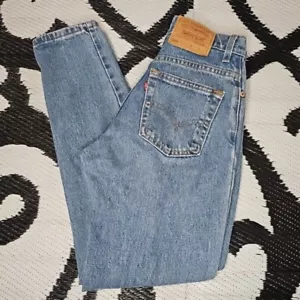 Vtg Levi's 550 Relaxed Fit Tapered Leg Denim Jeans 5 Short Medium Wash USA Made - Picture 1 of 12
