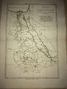 ÉGYPTE. Carte Ancienne EGYPTE, NUBIE et ABISSINIE. XVIIIÈME. - Picture 1 of 2