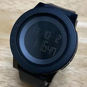SKMEI Men 50m Black Rotating Bezel Digital Quartz Alarm Chrono Watch~New Battery - Picture 1 of 5