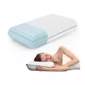 Gel Memory Firm Foam Pillow for Neck & Shoulder Support- Orthopedic & Cooling - Picture 1 of 22