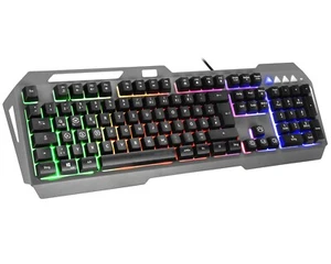 Speedlink LUNERA Metall USB Gaming Tastatur RGB LED Beleuchtung Gamer Keyboard - Bild 1 von 4