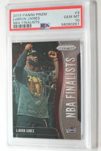 Panini Prizm LeBron James 2019 finalista de la NBA #3 L.A. LAKERS PSA 10 gema como nuevo 61 - Imagen 1 de 2