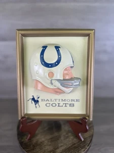 RARO DE COLECCIÓN 1965 NFL BALTIMORE COLTS Technigraph Casco de Fútbol Americano Placa de Pared 3D - Imagen 1 de 15