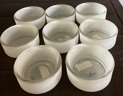 Set Of 8 IKEA Votive Candle/Tea Light Holders Frosted Glass New I - Image 1 of 2