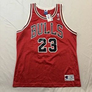 Neu mit Etikett Vintage 90er Chicago Bulls Michael Jordan 23 Champion Trikot 44 Large - Bild 1 von 12