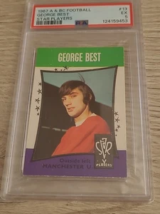 1967 A&BC Footballers George Best #13 PSA 5 Ex - Picture 1 of 2