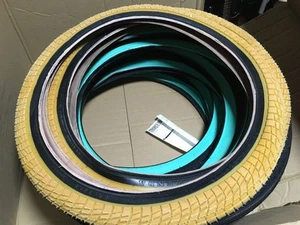 NEW Tire BMX 20"x2.25" (58-406 ) 65 PSI KENDA KONTACT YELLOW/Black - Picture 1 of 3