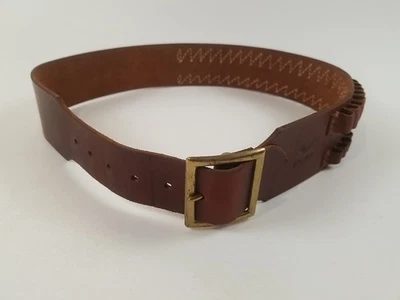 Cartucho de rifle de cuero Hunter 275 cinturón munición 25 rondas vintage caza mediano Foto 1 de 4