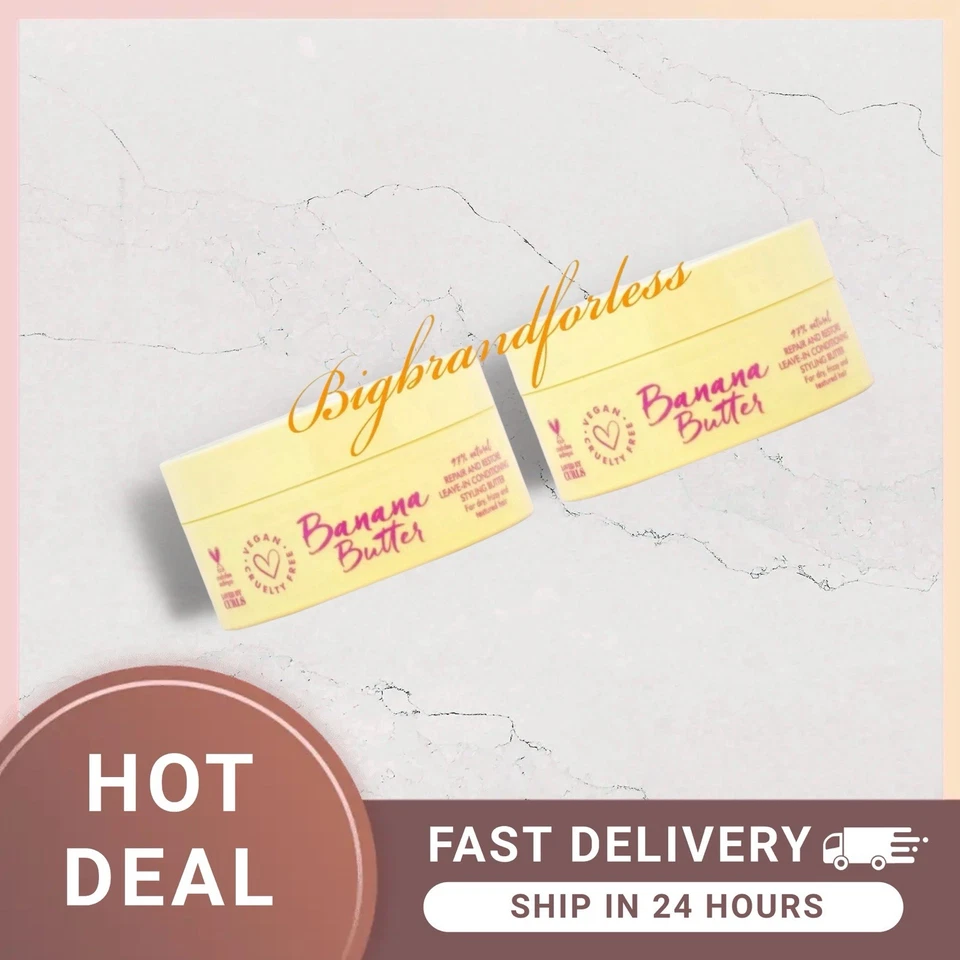 Umberto Giannini BANANA BUTTER Repair & Restore Leave In Conditioner 200ml -2 Pk - Image 1 of 1