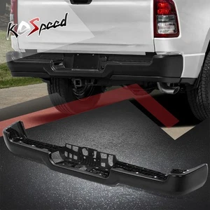 Black Rear Bumper Face Bar w/o Dual Exhaust Replacement for Ram 1500 2019-2024 - Picture 1 of 7