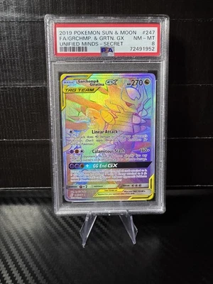 Garchomp & Giratina GX (Secret) 247/236 Sm-Unified Minds Pokemon TCG PSA 8 - Image 1 of 2
